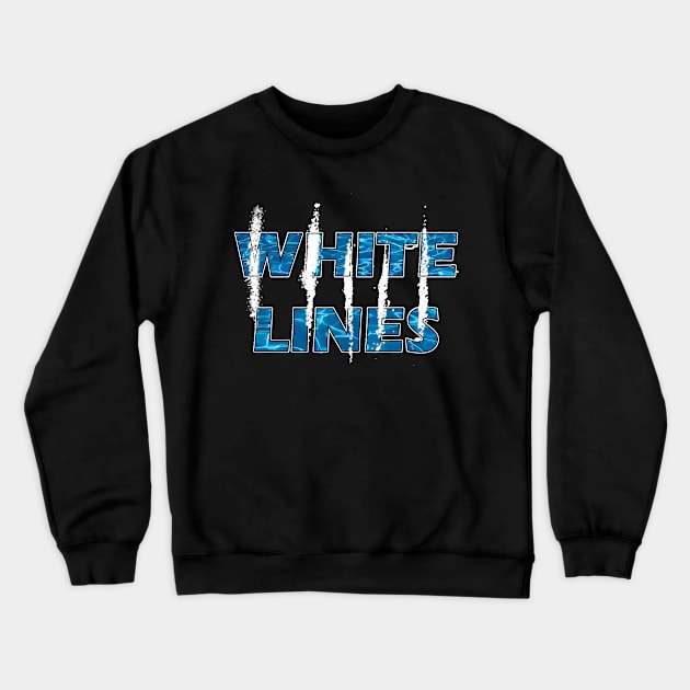 White Lines Crewneck Sweatshirt by Rivenfalls